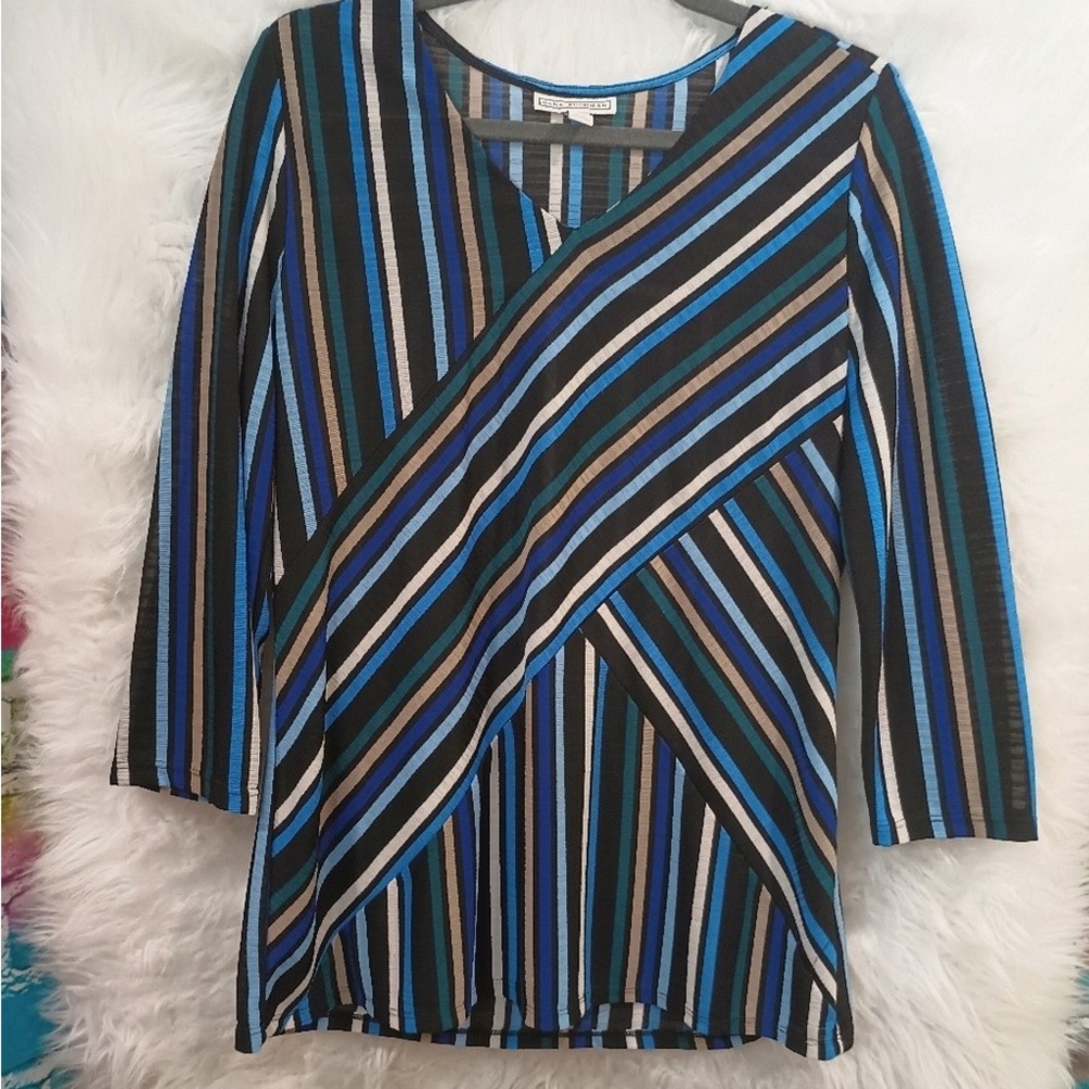 Chico's Multicolor Striped Blouse